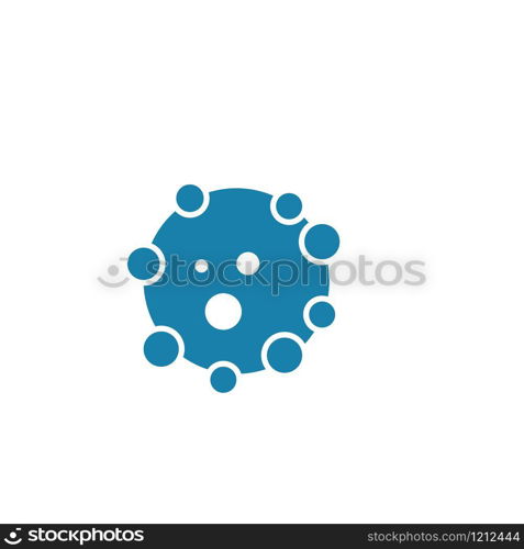 virus and bacteria icon vector illustration design template