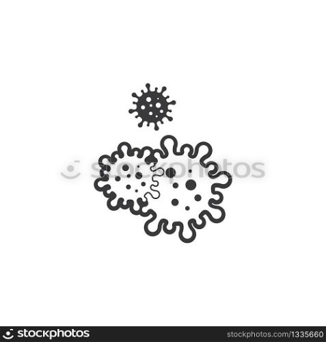 virus and bacteria icon vector illustration design template