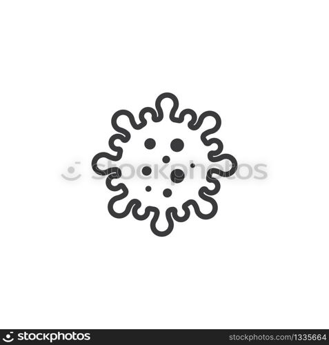 virus and bacteria icon vector illustration design template