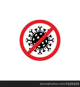 Virus corona vector illustration icon template design