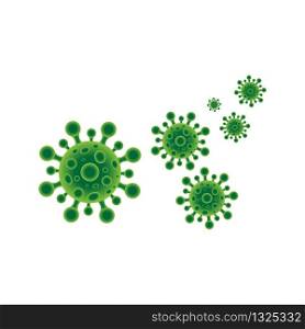Virus corona vector illustration icon template design