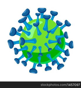 Virus, coronavirus, bacteria infection ilness microbe organism cell. Virus, coronavirus, bacteria infection ilness, microbe organism cell. Vector illustration isolated cartoon vector style