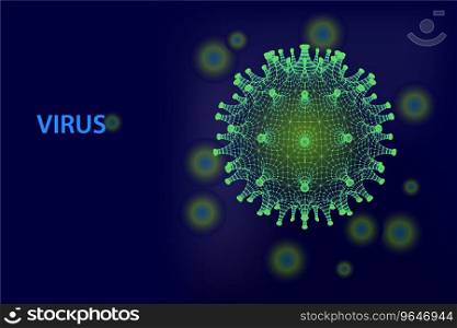 Virus covid-19 ncp novel coronavirus 2019-ncov Vector Image