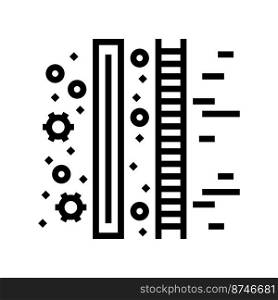 virus filtration line icon vector. virus filtration sign. isolated contour symbol black illustration. virus filtration line icon vector illustration