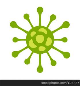 Virus flat icon isolated on white background. Coronavirus. Virus flat icon