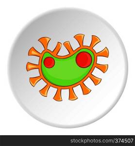 Virus icon. Cartoon illustration of virus vector icon for web. Virus icon, cartoon style