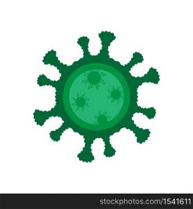 Virus icon trendy flat design