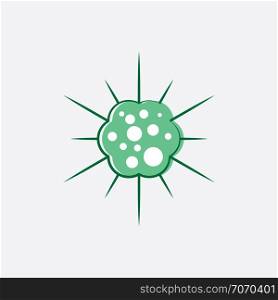 virus icon vector symbol design
