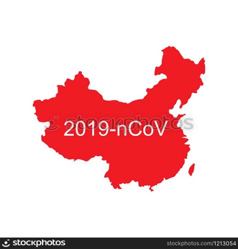 virus, map China coronavirus epidemic isolated in flat style, vector illustration. virus, map China coronavirus epidemic isolated in flat style, vector