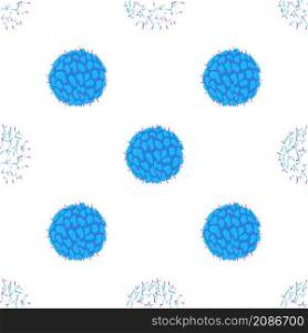 Virus pattern seamless background texture repeat wallpaper geometric vector. Virus pattern seamless vector