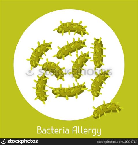 Viruses allergy. Vector illustration for medical websites advertising medications. Viruses allergy. Vector illustration for medical websites advertising medications.