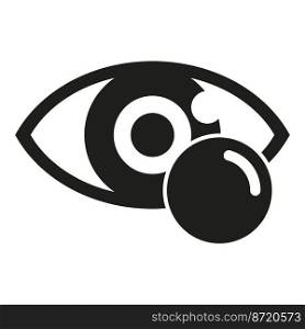 Vision eye icon simple vector. Optical doctor. Check eye. Vision eye icon simple vector. Optical doctor
