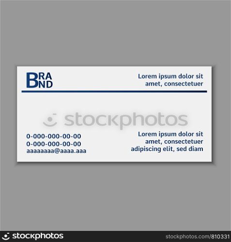 Visit card icon. Realistic illustration of visit card vector icon for web design. Visit card icon, realistic style
