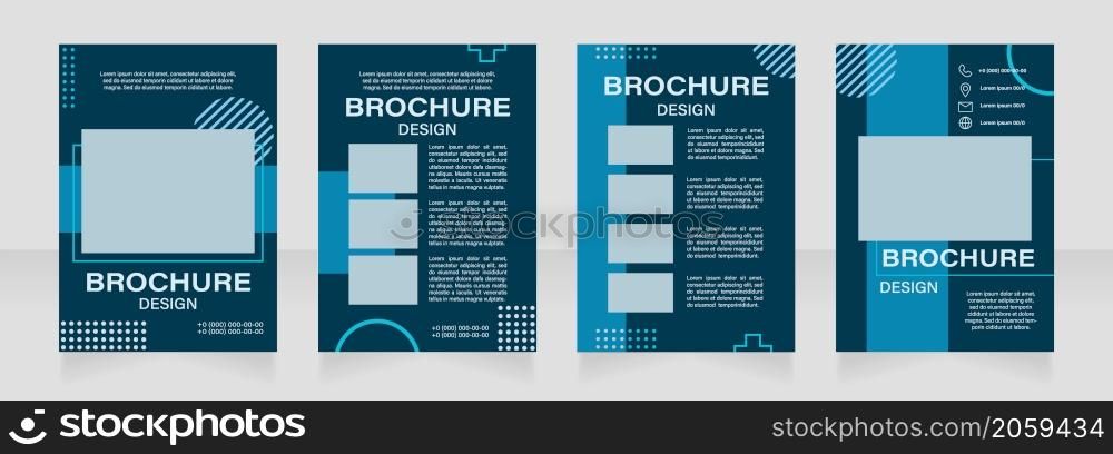 Visual content creation software classes blank brochure layout design. Vertical poster template set with empty copy space for text. Premade corporate reports collection. Editable flyer paper pages. Visual content creation software classes blank brochure layout design