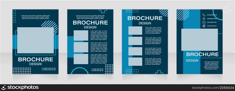 Visual content creation software classes blank brochure layout design. Vertical poster template set with empty copy space for text. Premade corporate reports collection. Editable flyer paper pages. Visual content creation software classes blank brochure layout design