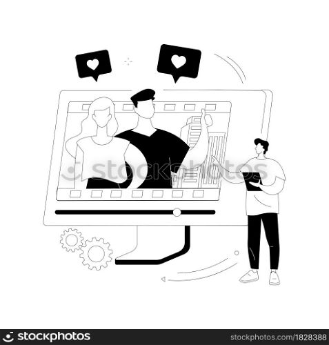 Visual storytelling abstract concept vector illustration. Eye-catching design trend, best visual narrative, brand communication, user interaction, media experience, buyer journey abstract metaphor.. Visual storytelling abstract concept vector illustration.