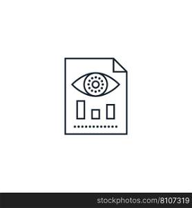 Visualization creative icon from analytics Vector Image