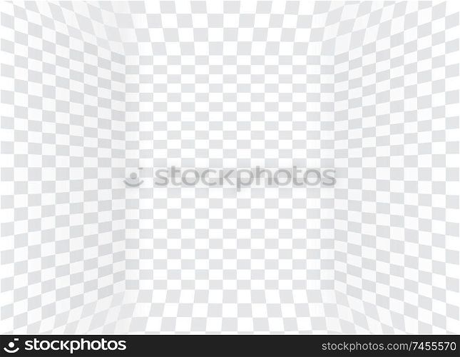 Visualization of Transparent background with bends on the sides. Vector Illustration. EPS10. Visualization of Transparent background with bends on the sides. Vector Illustration