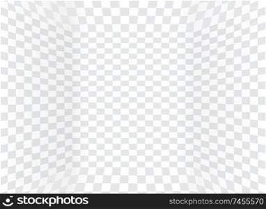Visualization of Transparent background with bends on the sides. Vector Illustration. EPS10. Visualization of Transparent background with bends on the sides. Vector Illustration