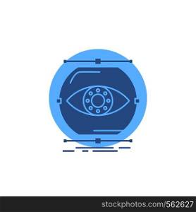 visualize, conception, monitoring, monitoring, vision Glyph Icon.. Vector EPS10 Abstract Template background