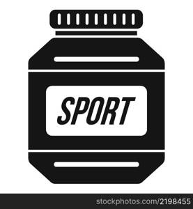 Vitamin protein icon simple vector. Sport nutrition. Gym food. Vitamin protein icon simple vector. Sport nutrition