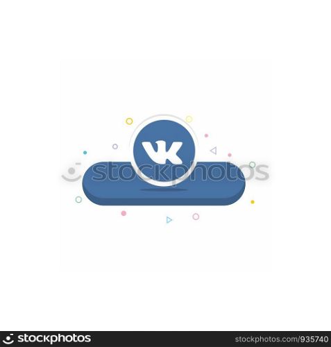 VK icon design vector