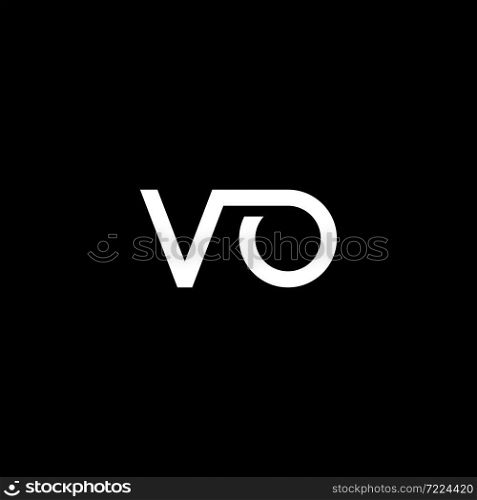 VO letter logo vector icon illustration design