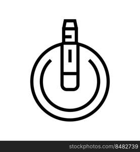 vocal mic microphone line icon vector. vocal mic microphone sign. isolated contour symbol black illustration. vocal mic microphone line icon vector illustration