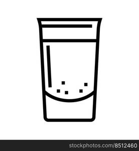 vodka beverage drink line icon vector. vodka beverage drink sign. isolated contour symbol black illustration. vodka beverage drink line icon vector illustration