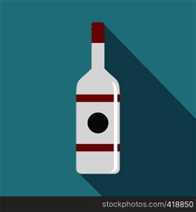 Vodka icon. Flat illustration of vodka vector icon for web. Vodka icon, flat style