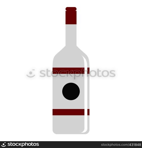 Vodka icon flat isolated on white background vector illustration. Vodka icon isolated