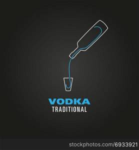 vodka traditional logotype logo. vodka traditional logotype logo vector