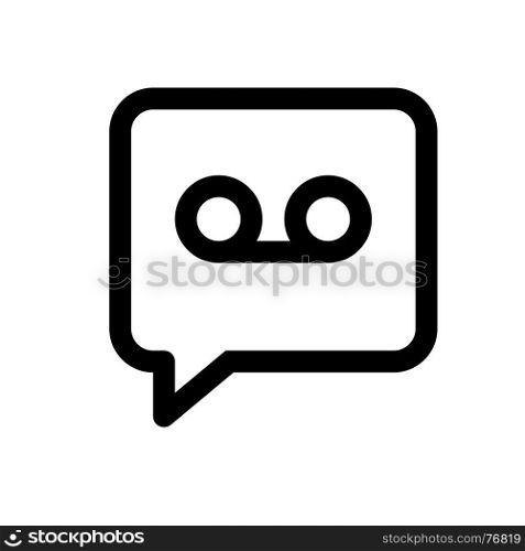 voice message, icon on isolated background