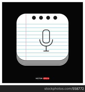 Voice microphone icon - Free vector icon