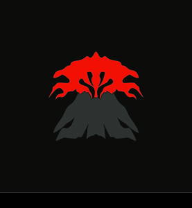 Volcano eruption logo vector illustration