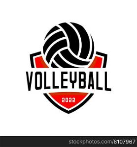 Volley logo Royalty Free Vector Image