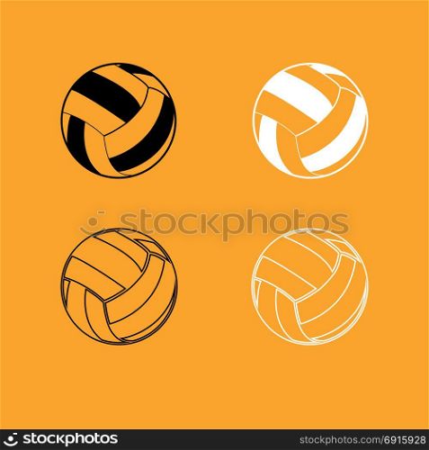 Volleyball ball icon .