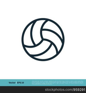 Volleyball, Ball Icon Vector Logo Template Illustration Design. Vector EPS 10.