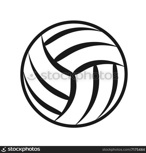 volleyball ball sports activity play competition tournament, stock vector illustration
