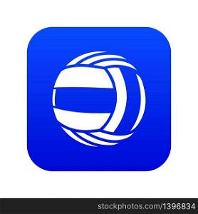 Volleyball icon blue vector isolated on white background. Volleyball icon blue vector