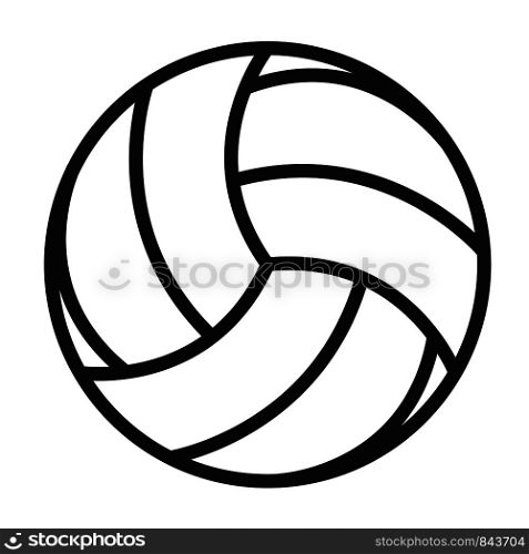 volleyball icon on white background. flat style. volleyball icon for your web site design, logo, app, UI. black volleyball symbol.