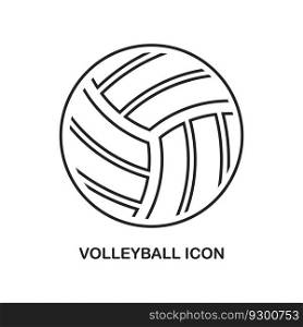 volleyball icon vector illustration symbol design