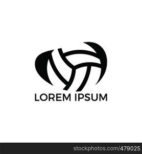 Volleyball logo design. Volleyball championship logo. modern sport emblem.
