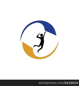 Volleyball logo, emblem, icons, designs templates with volleyball ball on a light background