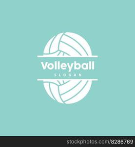 Volleyball Logo, Sport Simple Design, World Sports Tournament Vector, Illustration Symbol Icon