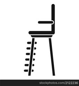 Volleyball referee seat icon simple vector. Tennis chair. Umpire lifeguard. Volleyball referee seat icon simple vector. Tennis chair