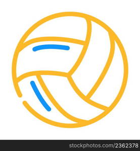 volleyball sport game ball color icon vector. volleyball sport game ball sign. isolated symbol illustration. volleyball sport game ball color icon vector illustration