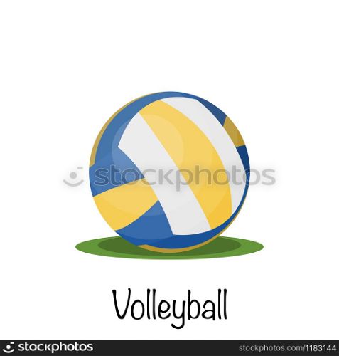 Volleyball sports game ball. vector illustration
