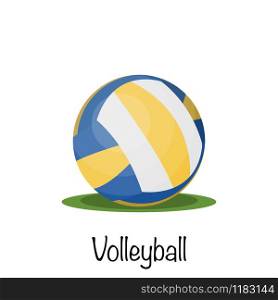 Volleyball sports game ball. vector illustration