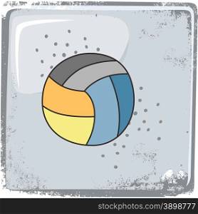 volleyball sports theme graphic art vector illustration. volleyball sports theme